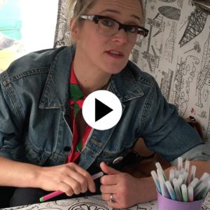 Colour-in Chit Chat Edith Bowman
